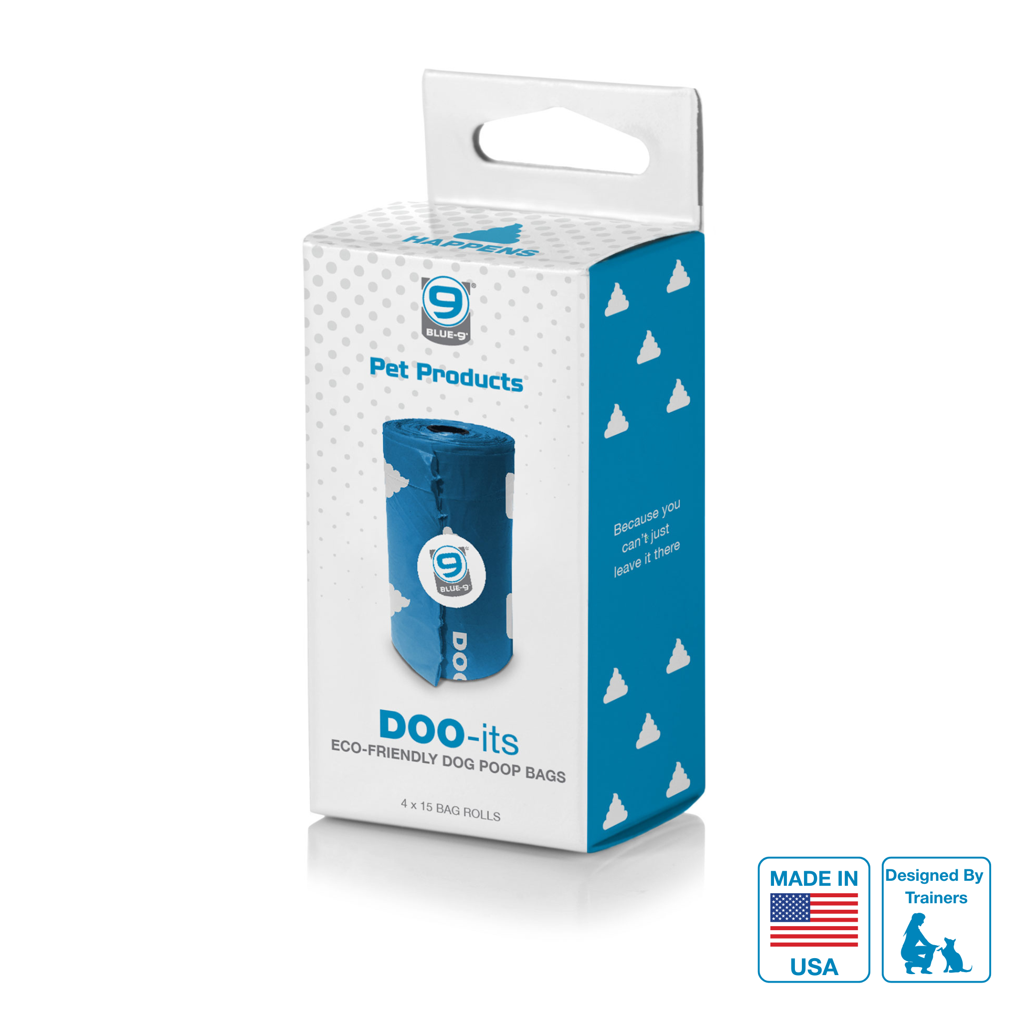 DOOit Eco-Friendly Dog Poop Bags - Leak-Proof & Odor-Proof | Blue